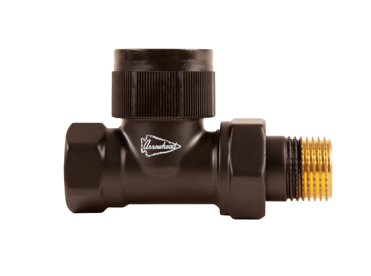 Термостатический радиаторный клапан Arrowhead Element, прямой, Ду15 (Black)