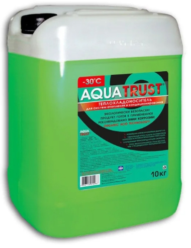 Незамерзающий теплоноситель Антифриз Aquatrust -30C 10кг